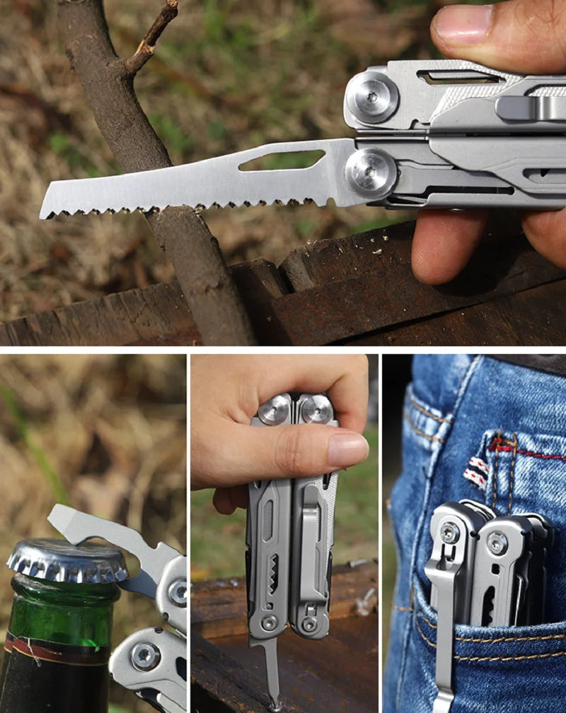 Daicamping DL10 Premium 16-in-1 Stainless Steel Multi Tool Pliers with Sheath