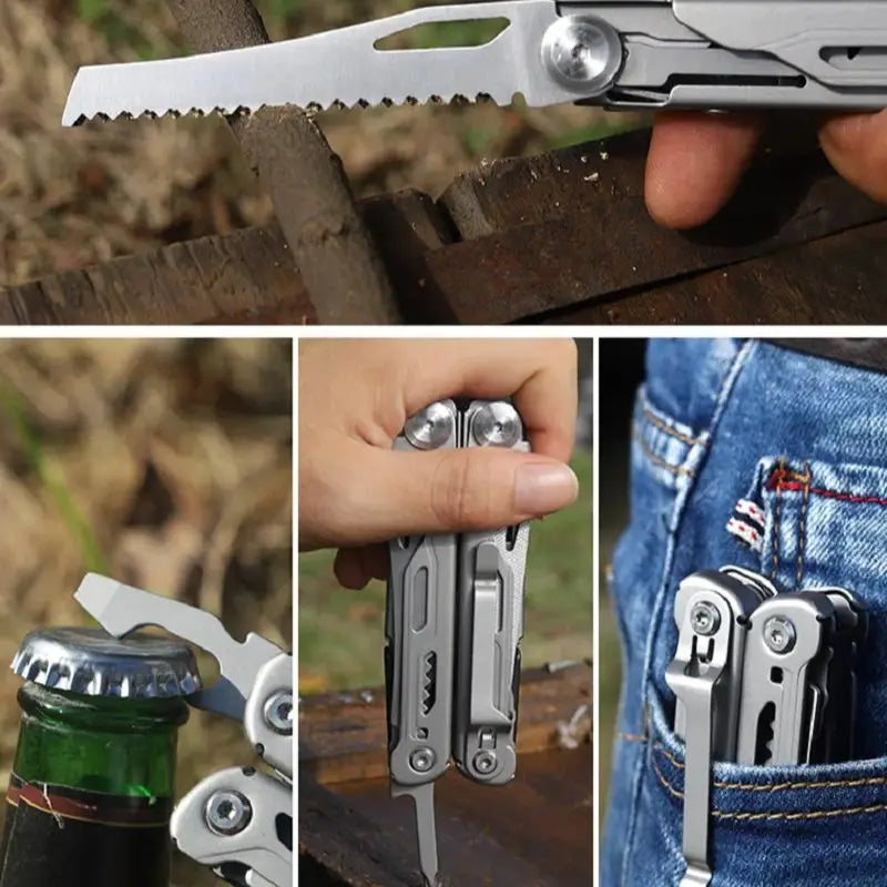 Daicamping DL10 Premium 16-in-1 Stainless Steel Multi Tool Pliers with Sheath