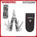 WORKPRO WP382009 15-In-1 Multi purpose Pliers - Portable Folding Multi purpose Manual Tool with Sheath